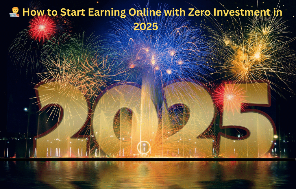 🧑‍💻 How to Start Earning Online with Zero Investment in 2025