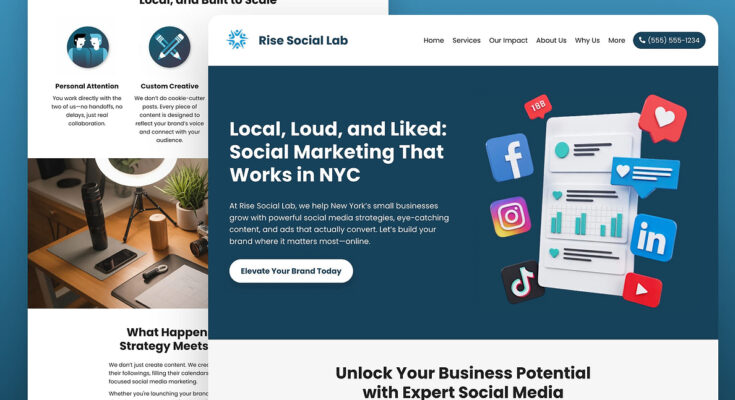 Reseller Website Template Online 2025